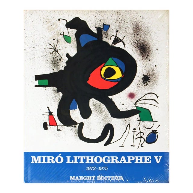 1975 Patrick Cramer 'Miro 1972-1975. Volume 5, Lithographs V (French)' Multicolor France Book For Sale
