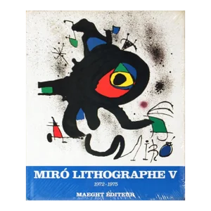 1975 Patrick Cramer 'Miro 1972-1975. Volume 5, Lithographs V (French)' Multicolor France Book