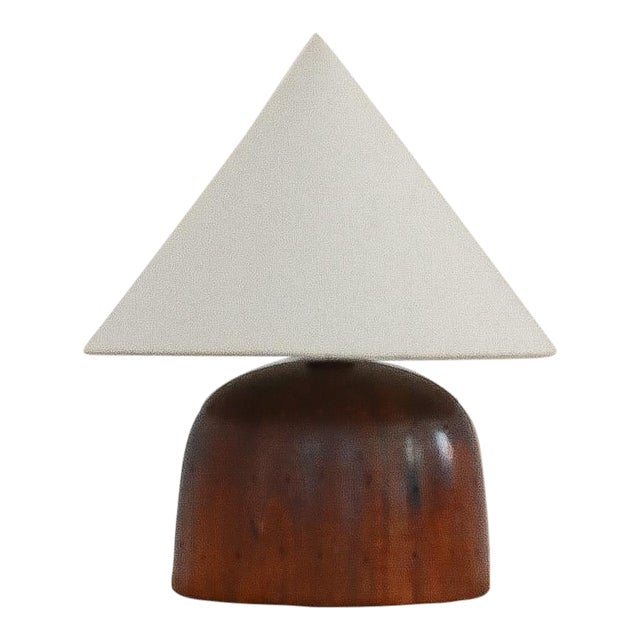 Vintage Wood Hat Mold Lamp For Sale