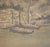 XL "Seascape" by Matsunami Tōsui, Taisho Era Japanese Monochrome Scroll Painting For Sale - Image 10 of 18