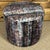 Round Ottoman Footstool Made in Usa Designer Abstract Fabric Accent Stool 21"x17 For Sale In Atlanta - Image 6 of 8