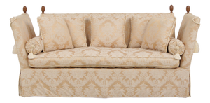 Martin Custom Damask Upholstered Sofa