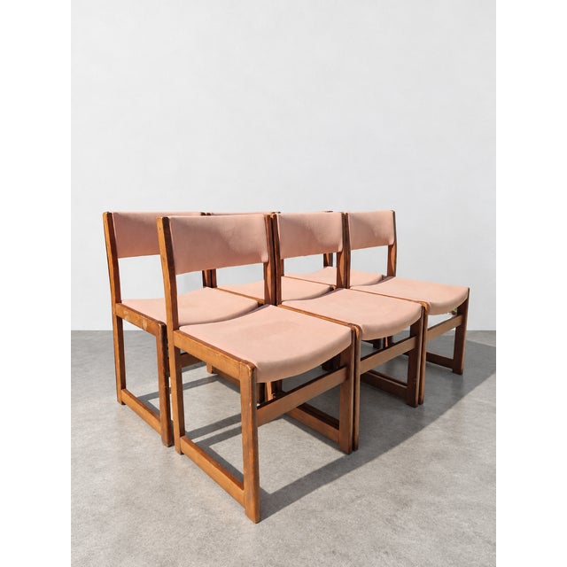 1970s Modernist Cubic Dining Chairs, 1970s, Set of 6 For Sale - Image 5 of 9