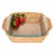 Artifacts Rattan Square Baker Basket with Pyrex in Honey Brown - 2 Pieces For Sale - Image 4 of 8