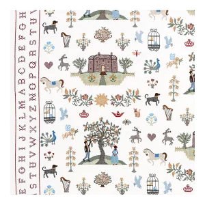 Schumacher Merrifield Sampler Fabric in Document