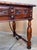 20th Two Sides French Louis XV Style Carved Walnut Desk With Three Drawers For Sale - Image 10 of 10