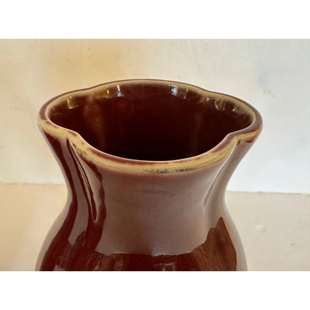 Ceramic Maitland Smith Ox Blood Glazed Ceramic Vases -A Pair For Sale - Image 7 of 9