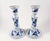 Mid-Century Modern Vintage MCM Blue Danube Porcelain Candle Sticks- Set of 2 For Sale - Image 3 of 4
