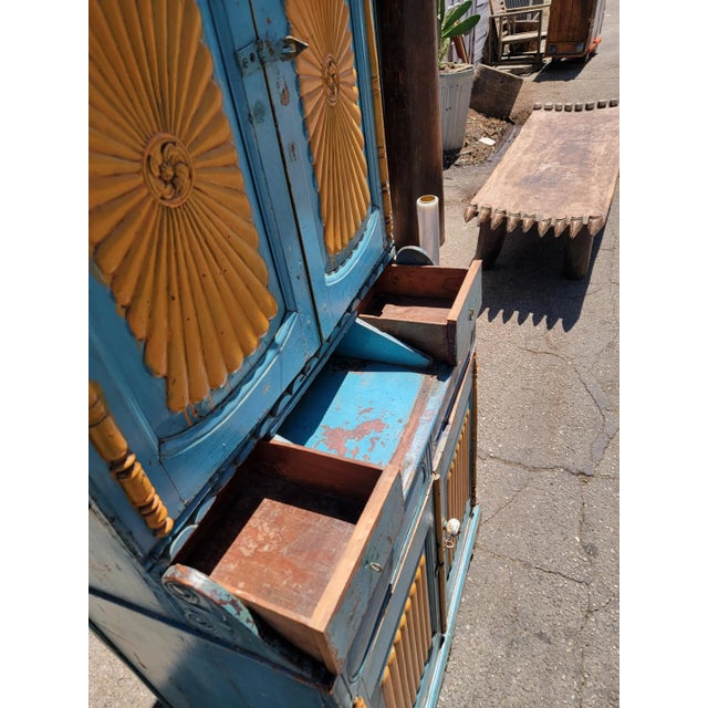 1970s Vintage Farmhouse Style Kitchen Cabinet For Sale - Image 11 of 18