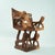 Mid-20th Century Fon Dignitary Monoxyl Carved Wood Armchairs & Table Set, Kingdom of Dahomey (Benin) An extraordinary and...