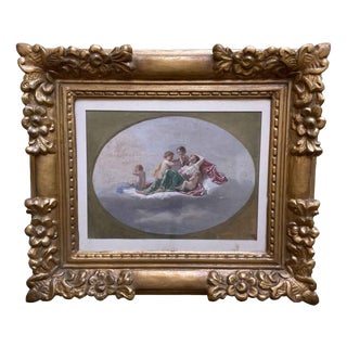Ecstasy with Cupids, 1800s, Mixed Media For Sale