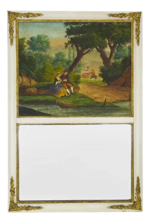 Large Louis XVI Style Trumeau Mirror