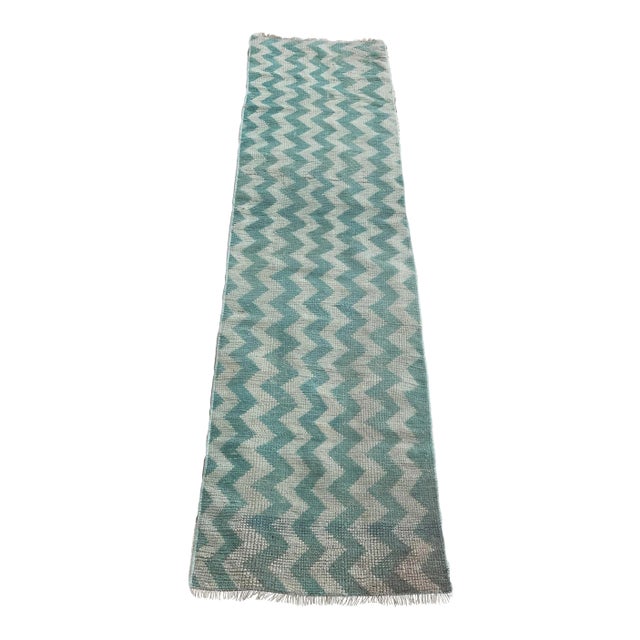 Hand Made Vintage Tribal Turkish Runner- 1′10″ × 7′9″ For Sale