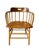 Mid Century Firehouse Style Bankers Chairs, a Set of Four, Dining Chairs, Vintage, Oak For Sale In Naples, FL - Image 6 of 12