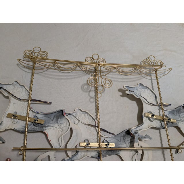 C Jere Carousel Horses Metal Style Wall Sculpture For Sale - Image 11 of 15