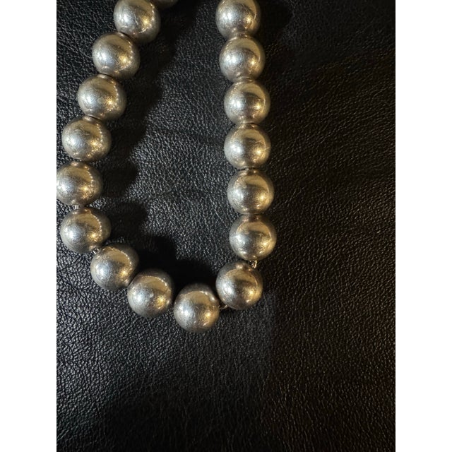 Tiffany and Co. Vintage Tiffany Staring Silver Beaded Bracelet For Sale - Image 4 of 6