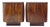 Vintage Bedside Tables in Faux Grain Finish, 1950s, Set of 2 For Sale