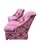 Late 20th Century Skirted Pink Striped Slipper Chair -a Pair For Sale - Image 4 of 17
