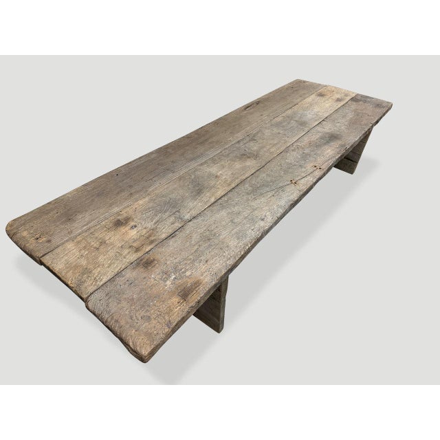 Contemporary Andrianna Shamaris Wabi Sabi Teak Wood Coffee Table For Sale - Image 3 of 18