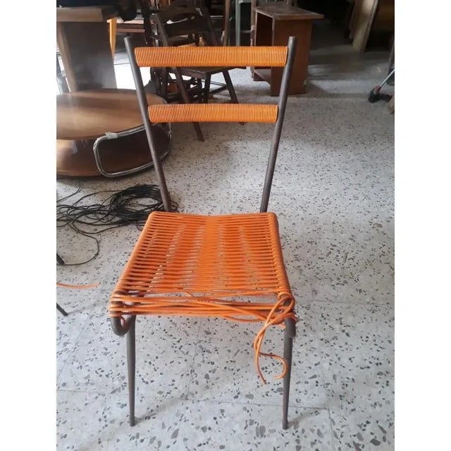 Metal Chair with Plastic Woven, 1960s For Sale - Image 16 of 16