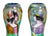 Pair of Camille Faure (French, 1874-1956) Attributed Art Nouveau Enamel Portrait Vases, early 20th century, each depicting...