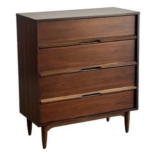 1960s Minimal Highboy Dresser For Sale