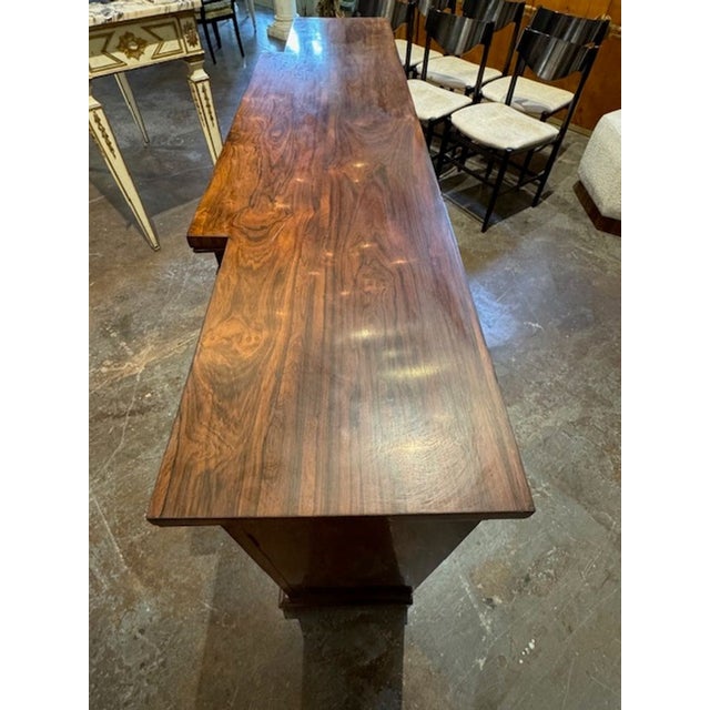 19th Century English Rosewood 4 Door Credenza For Sale - Image 5 of 6