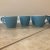 Mid-Century Modern Vintage Mid-Century Modern Sky Blue Coffee Set- 8 Pieces For Sale - Image 3 of 11
