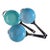 Mid 20th Century Tableware, Blue Enamel - 3 Bowls, 3 Handles For Sale