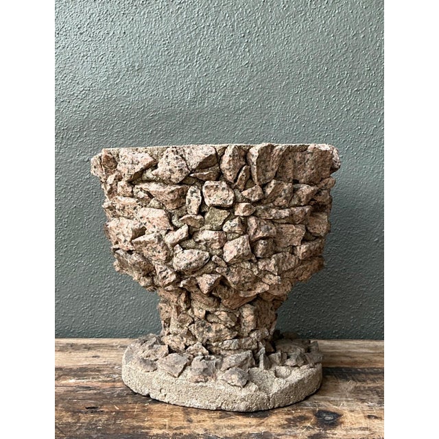 Vintage Stone Aggregate Planter For Sale - Image 17 of 17