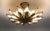 Brass 21st Century Dahlia Flush Mount by Fabio Ltd For Sale - Image 8 of 10