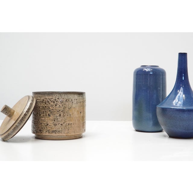 Ceramic Vintage Belgian Ceramic Pot with Lid by Roger Vandeweghe for Amphora, 1960s For Sale - Image 7 of 8