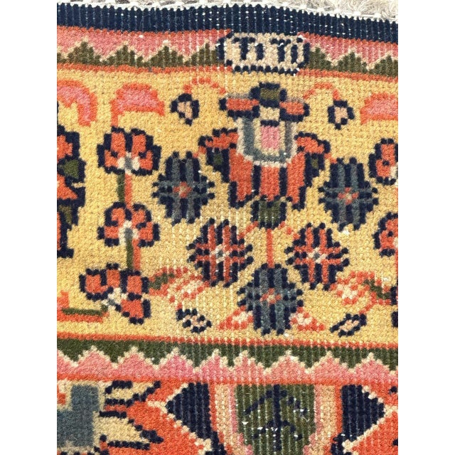 Small Vintage Sarouk Rug, 1980s For Sale - Image 12 of 17