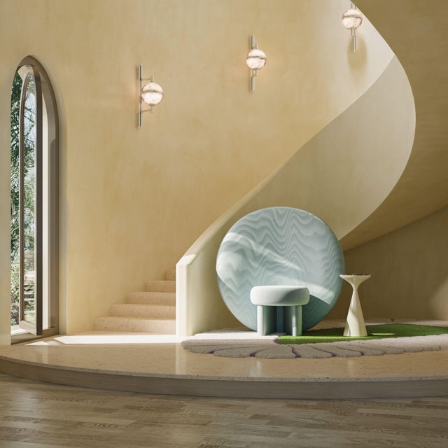 Solène Lounge Chair in Velvet from Ottiu For Sale - Image 17 of 18