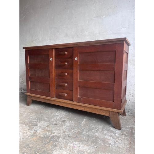French Reconstruction Sideboard by René Gabriel, 1950 For Sale - Image 6 of 11