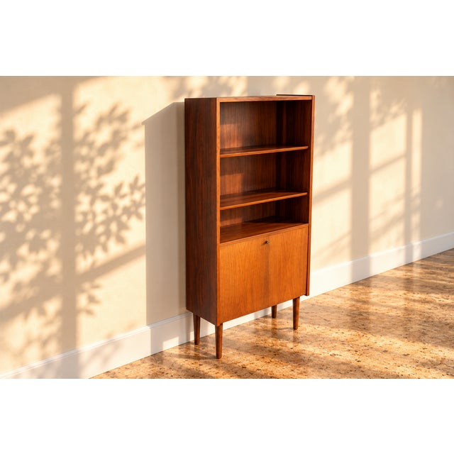Vintage Danish Wall Unit in Teak, 1960s For Sale - Image 4 of 9