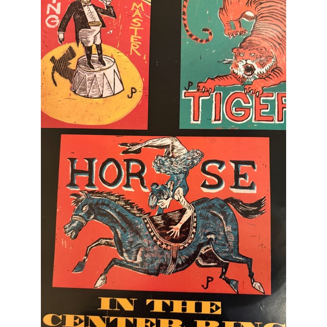Jim Pollock - In the Center Ring: Circus Prints, 1996, Offset Lithograph Exhibition Poster on Paper For Sale In Washington DC - Image 6 of 6