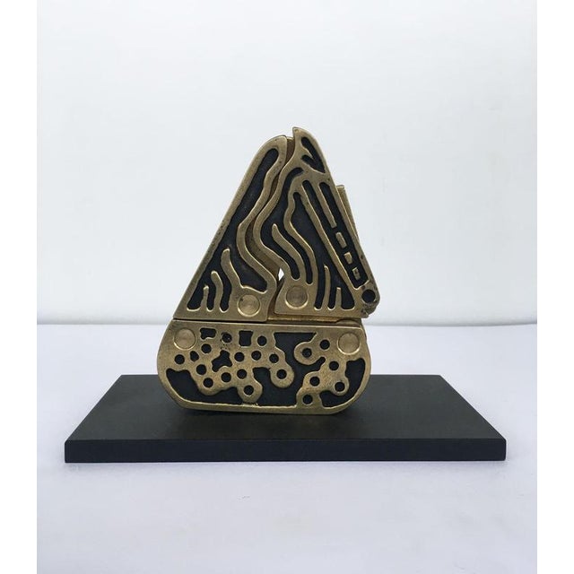 Bruno Chersicla, Abstract Alambicco / Still Kinetic Sculpture, 1980, Painted Metal For Sale - Image 17 of 18