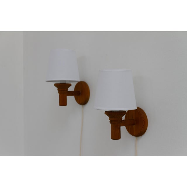 Scandinavian Pine Wall Sconces from Darø, 1970s, Set of 2 For Sale - Image 15 of 18