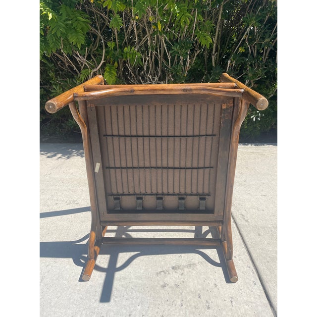Brown Jordan Vintage Rattan Lounge Chair Set, New Perennials Cushions For Sale - Image 13 of 14