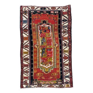 Colourful Kurdish Rug, 1890s For Sale