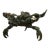 William Sharles Original Polychrome Bronze Sculpture Crab Bowl Dragonfly, Signed and Numbered For Sale