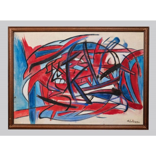 Giorgio Lo Fermo - Abstract Expression - Original Oil and Oil Pastel - 2019 For Sale - Image 4 of 4