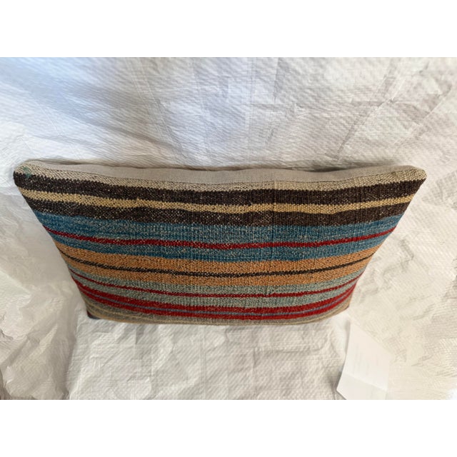Antique 19th Century Turkish Wool Kilim Pillow For Sale In Los Angeles - Image 6 of 7