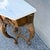 Vintage French Style Marble Top Wooden Console Table For Sale - Image 9 of 11