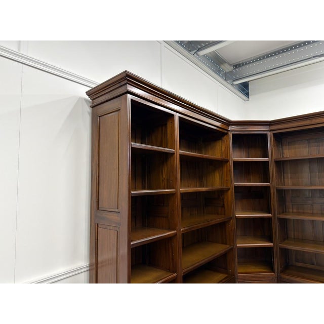 English Corner Bookcase in Teak For Sale - Image 6 of 18