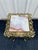 Mid 20th Century Vintage Two-Tier Brass and Onyx Planter Stand With Gallery For Sale - Image 5 of 11