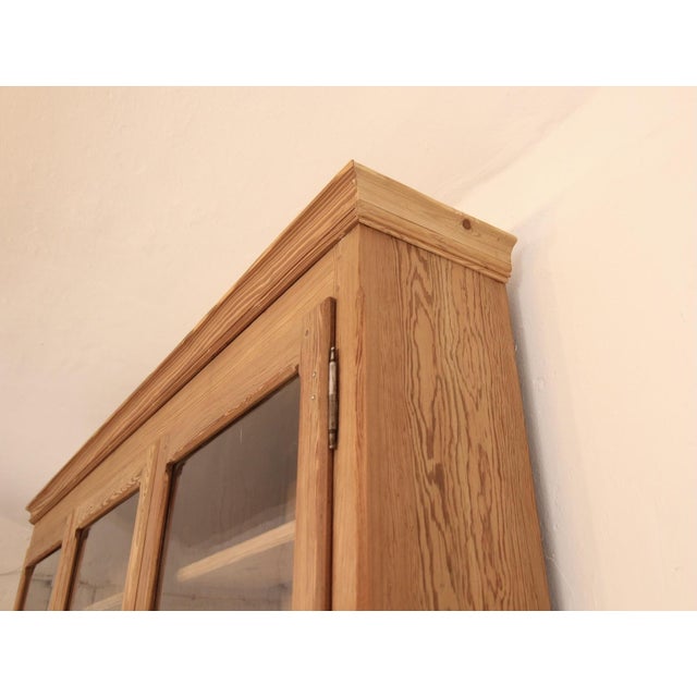 Large Pine Display Cabinet, 1930s For Sale - Image 9 of 18