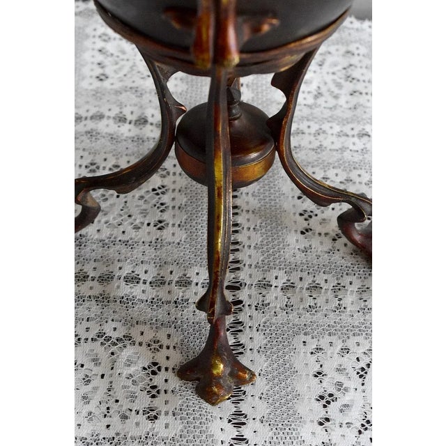 Brown Art Nouveau Vase with Pendulum For Sale - Image 8 of 12