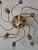 Mid-Century Modern Mid-Century Modern Three-Level Spiral Brass Pendant Light with Twelve Lights, 1960s For Sale - Image 3 of 8